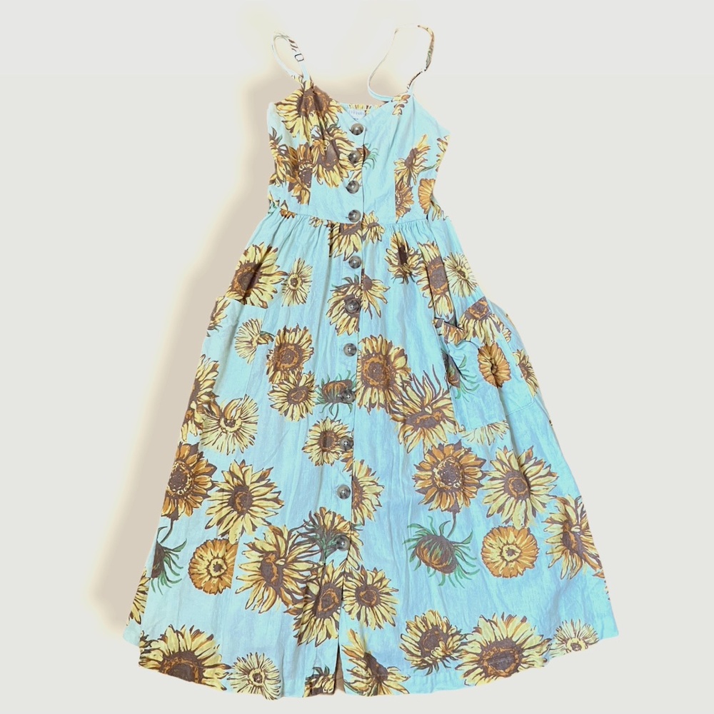 UO Cooperative Sunflower Print Summer Dress S